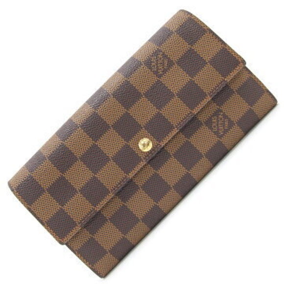 Louis Vuitton Damier Portefeuille Sarah Bifold Wallet - Picture 1 of 8